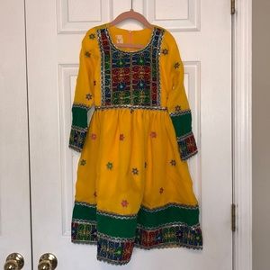Little girls afghan outfit